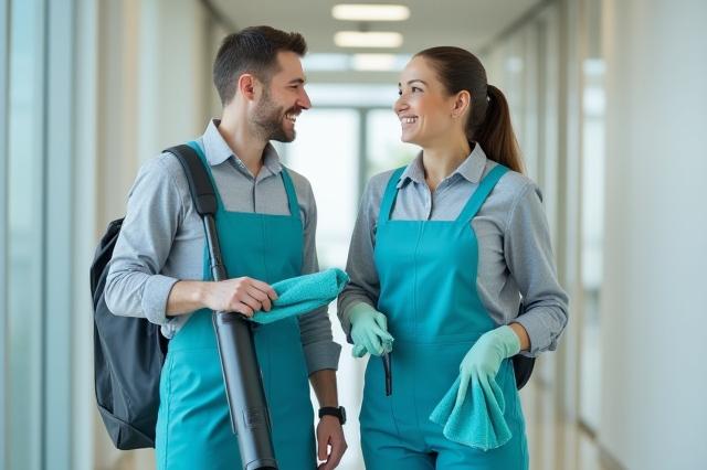 Lunar Gleam cleaning team in professional gear