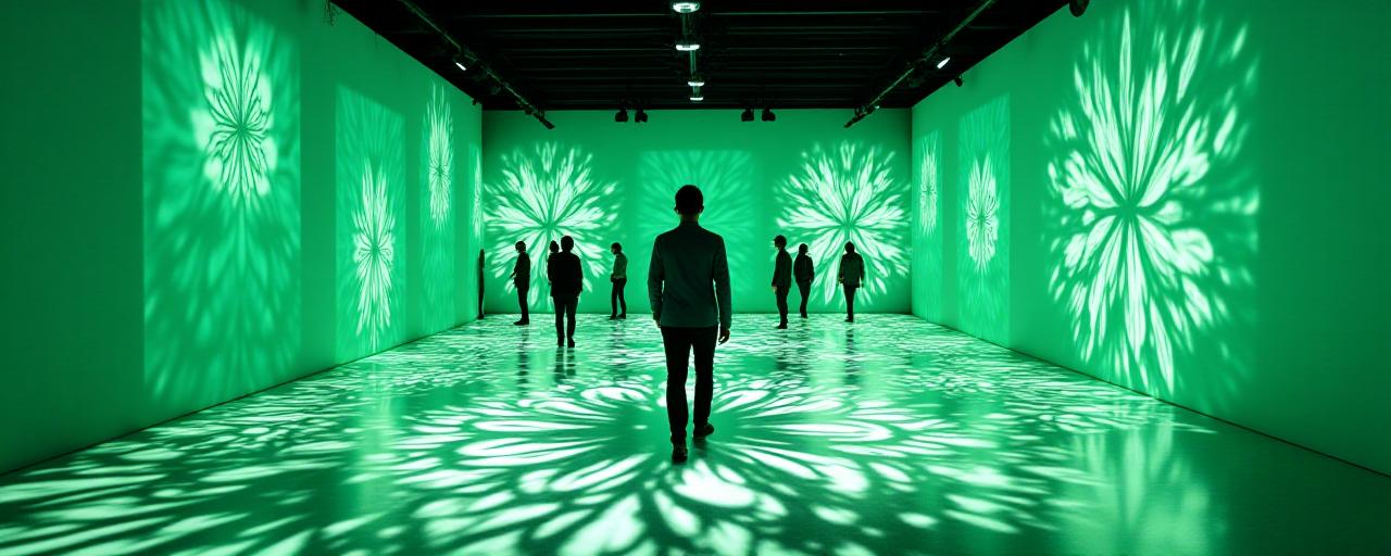 インタラクティブな影のインスタレーション